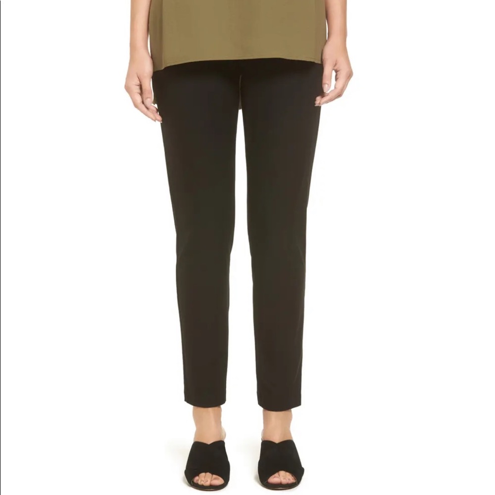 Eileen Fisher Washable Crepe Slim-Leg Pant